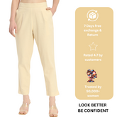 BEIGE COTTON PANTS